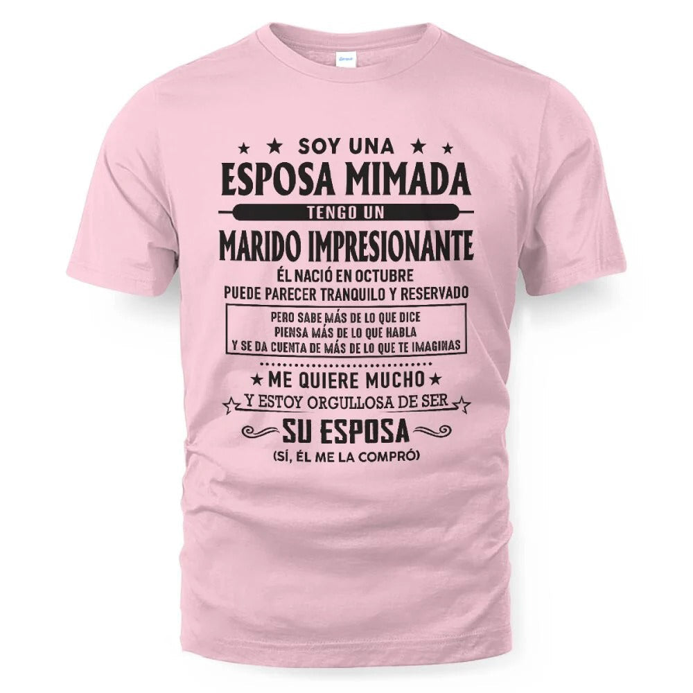 Octubre – Esposo increíble nacido en octubre – Regalo especial para tu esposa – LUAN10 (SKU03-11-10)