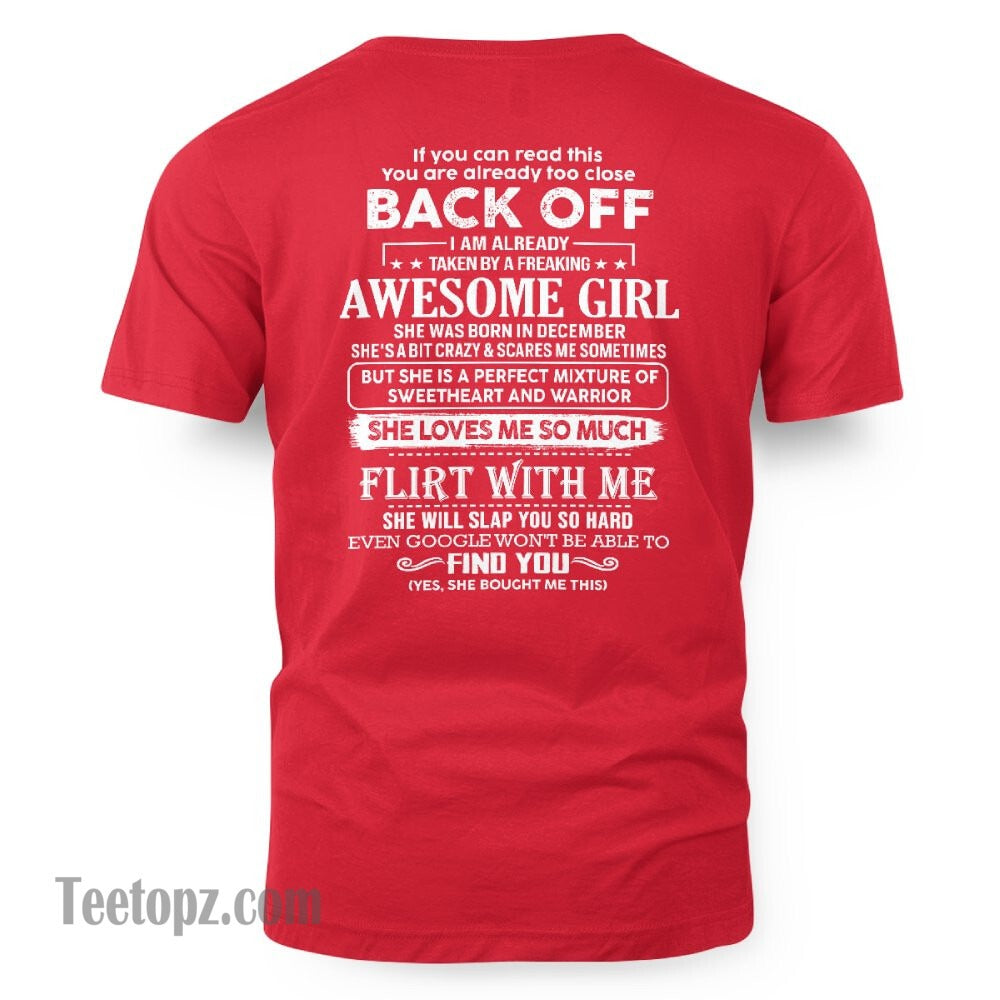 December – Awesome Girlfriend Born In December – Special gift for your Boyfriend – From Wife LUAN12 (SKU06-25-12)