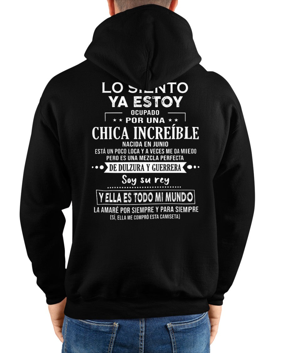 Lo siento chicas, ya estoy pillado - Mi novia está un poco loca y es adorable - Regalo especial para tu novio o esposo - (SKU04-156-06) - LUAN06