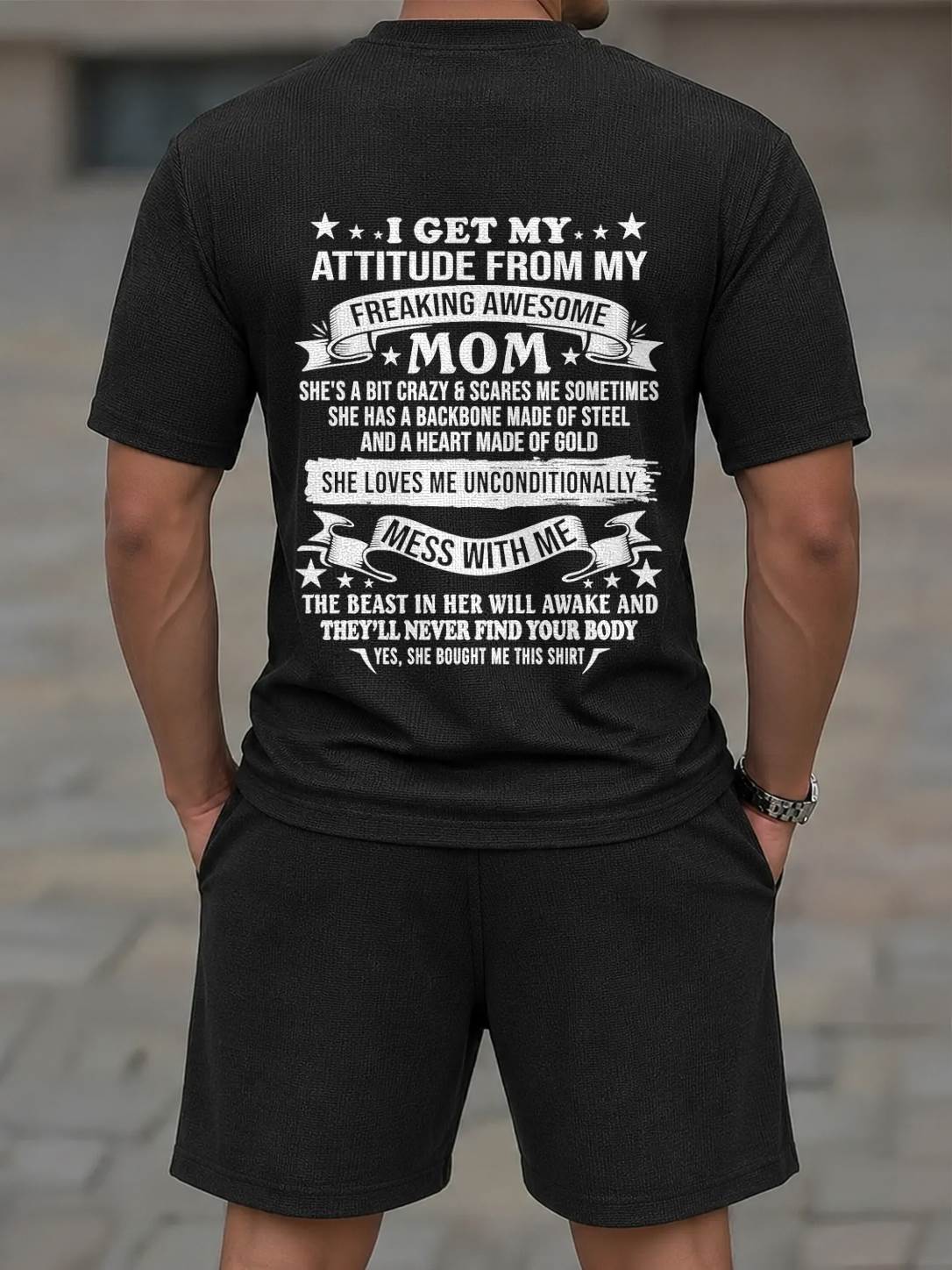 Awesome Mom Waffle Casual Suit M13 – Perfect Gift From Mom - LUAN00