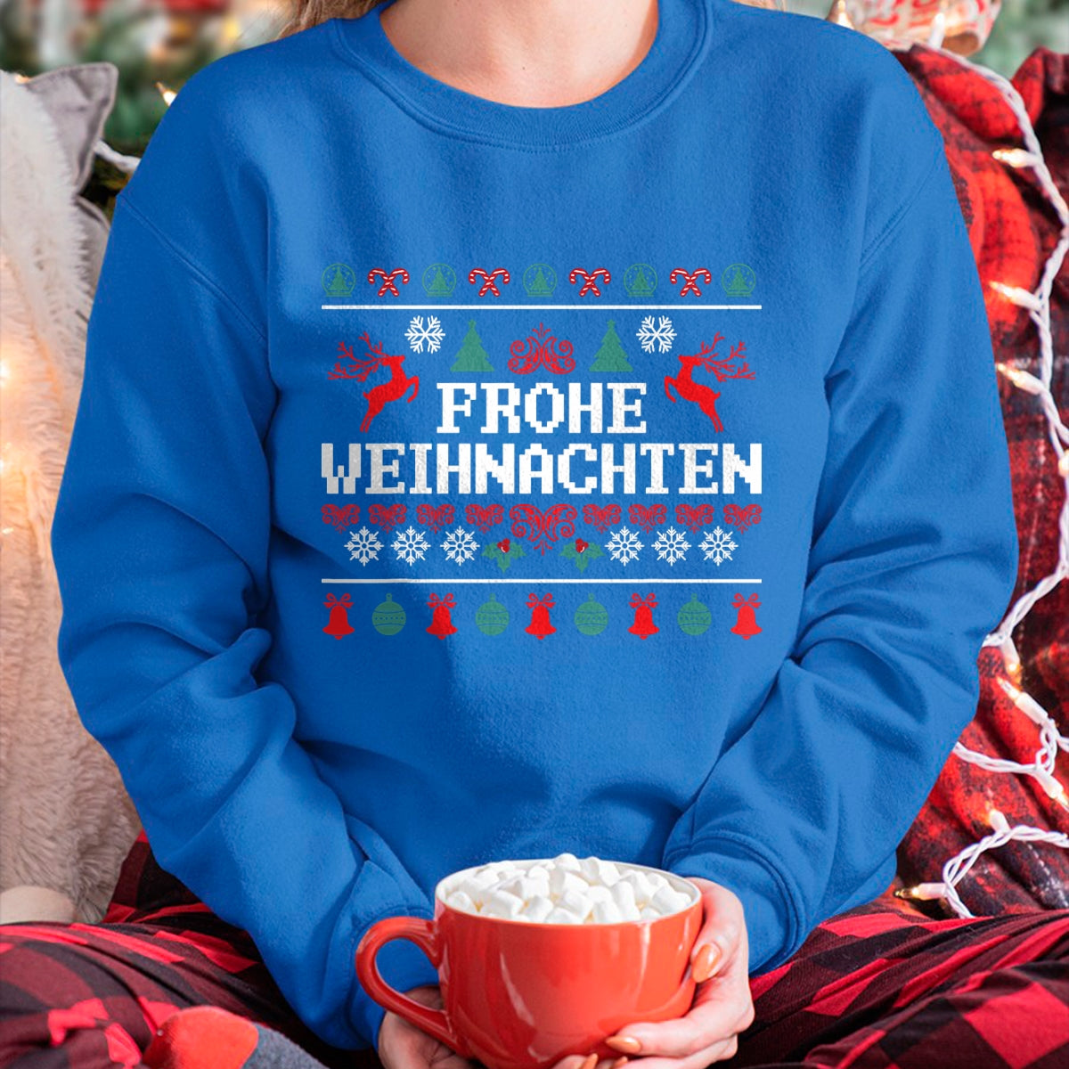 Frohe Weihnachten German Merry Christmas Holidays Germany T-Shirt - Christmas Unisex T-Shirt/Hoodie/Sweatshirt - LUAN00