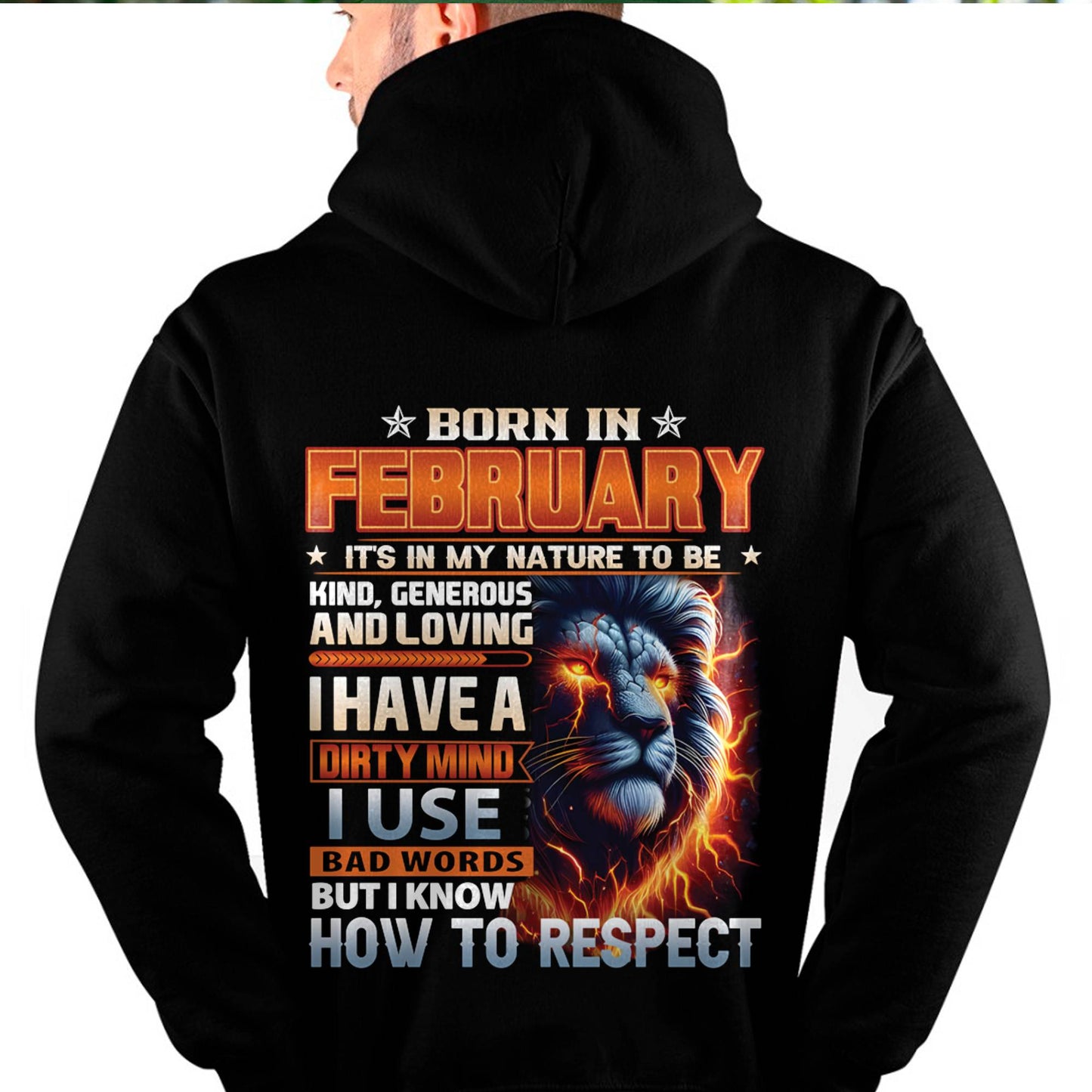 FEBRUARY - DIRTY MIND BUT KNOWS RESPECT - BIRTHDAY T-SHIRT FOR MEN - LUAN02 (SKU08-84-02)