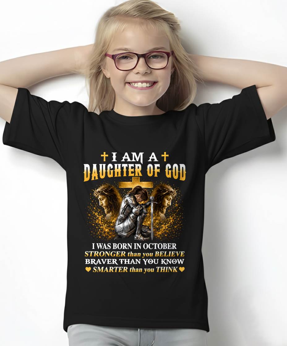 OCTOBER - DAUGHTER OF GOD - CHRISTIAN GIFT FOR WOMEN - LUAN10 (SKU2608-90-10)