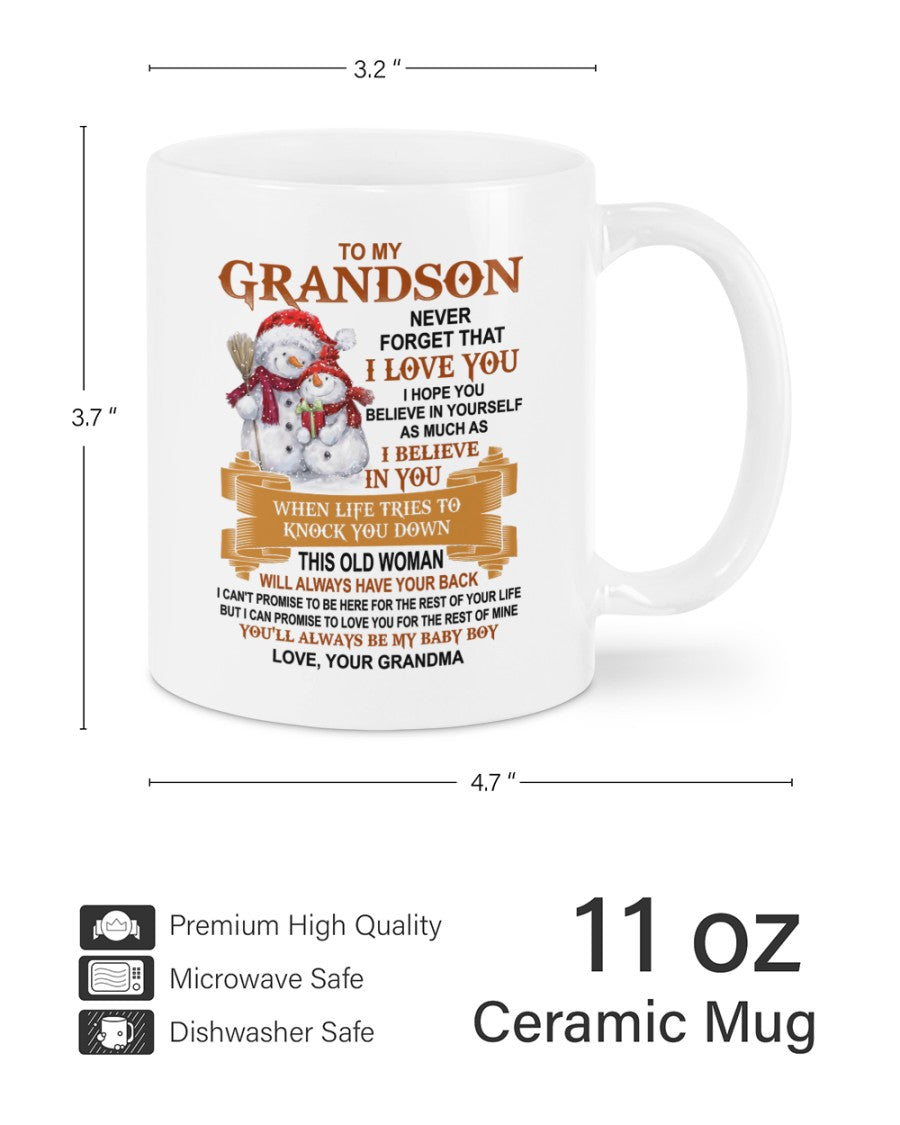 TO GRANDSON MUG 01 - GIFT FROM GRANDMA - NINA00