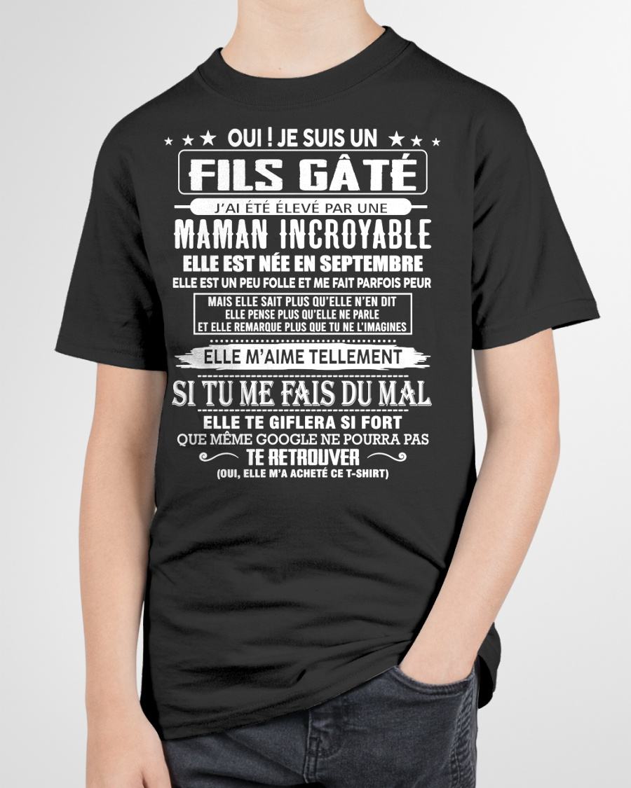 SEPTEMBRE - FILS GÂTÉ – CADEAU DE MAMAN - LUAN09 (SKU26T-0172-09)