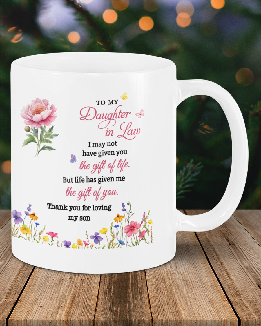 BEAUTIFUL MUG FOR DAUGHTER IN LAW - GIFT FROM MOM LUAN00 (SKU2607-33)