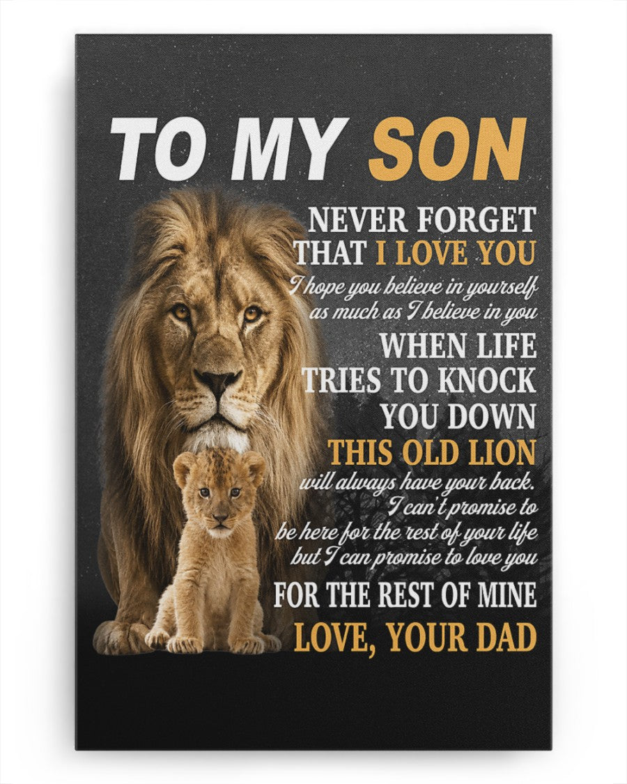 CANVAS FOR SON - BEST GIFT FROM DAD - LUAN00 (SKU2605-52)