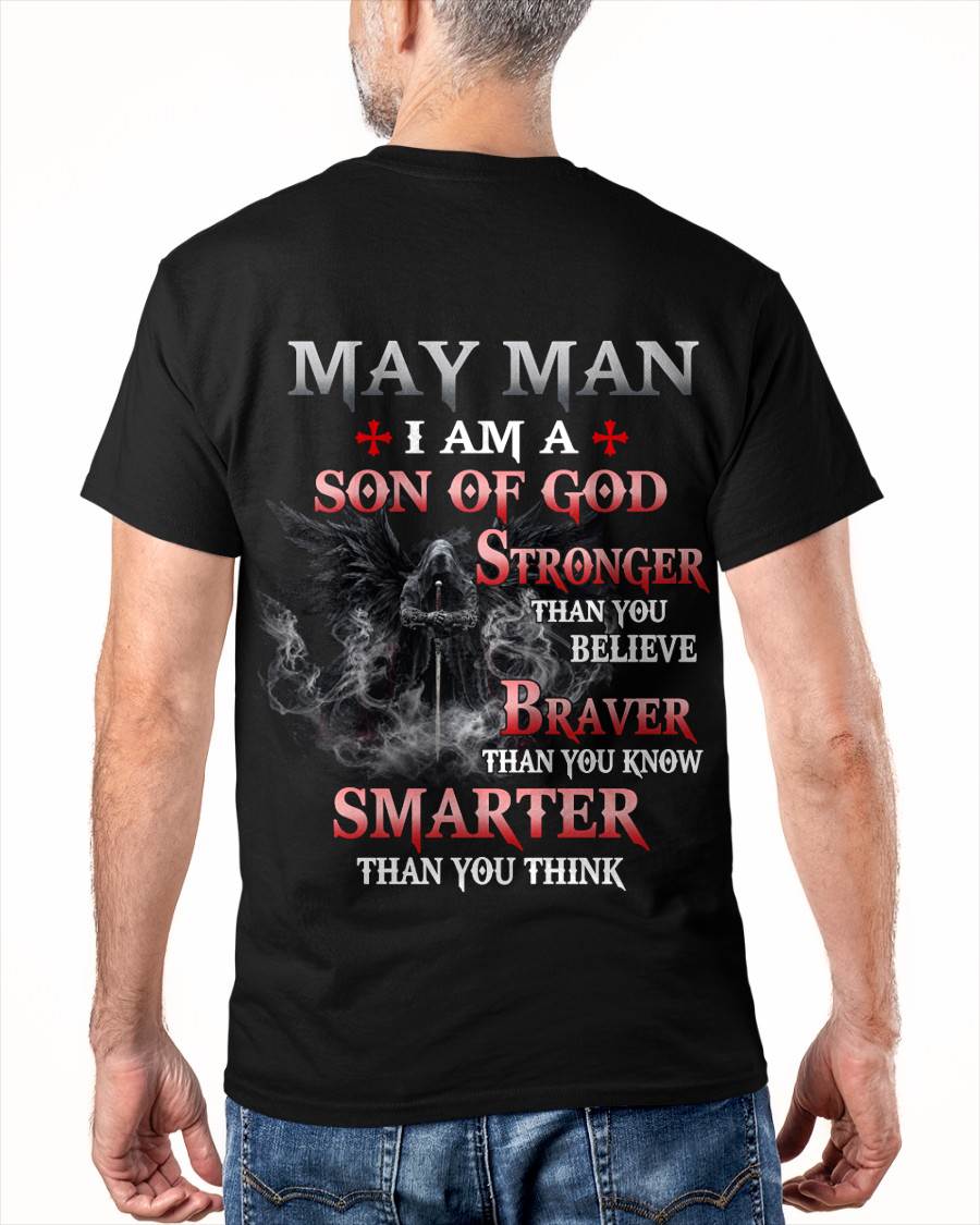 May Man Son Of God T-Shirt - Christian Gift For Men - LUAN05 (SKU2606-128-05)