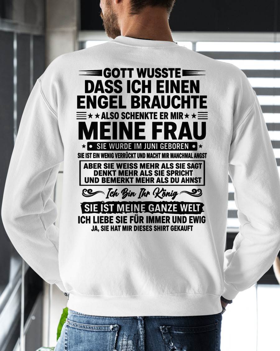 JUNI - Ich Bin Ihr König SIE IST MEINE GANZE WELT - Das perfekte Geschenk für deinen Freund - GER/LUAN06 (SKU2606-256-06)