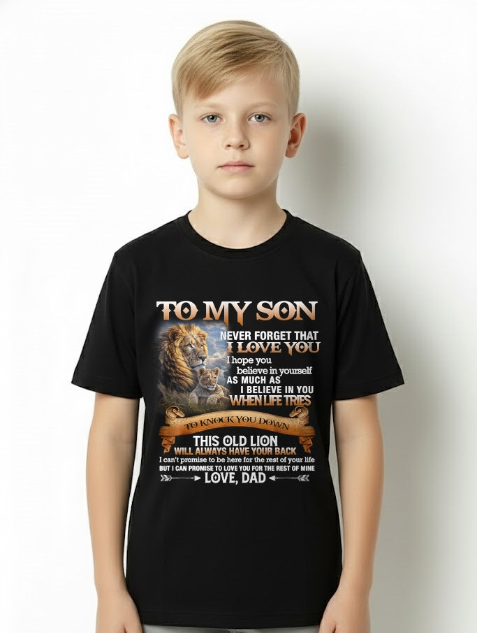 To My Son T-Shirt – Gift From Dad / Man - luan00 (SKU12-76)