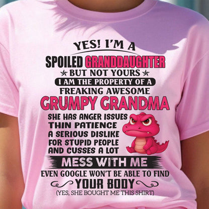 YES, I'M A SPOILED GRANDDAUGHTER - GIFT FROM GRANDMA - LUAN00 (SKU09-96-00)