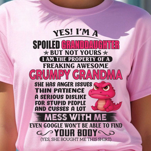 YES, I'M A SPOILED GRANDDAUGHTER - GIFT FROM GRANDMA - LUAN00 (SKU09-96-00)