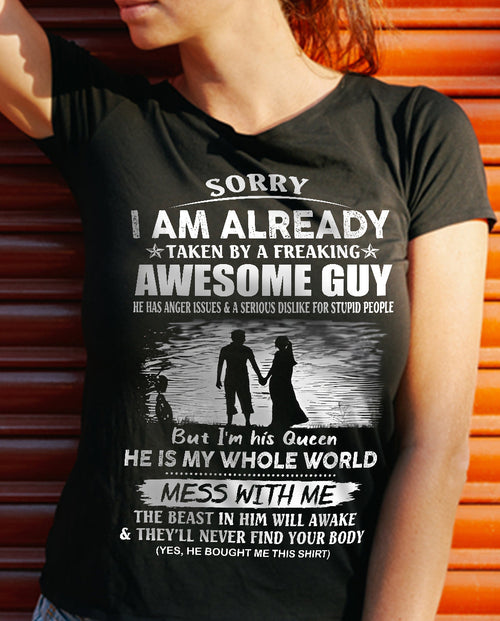 Funny Gift T-Shirt for Girlfriend or Wife - Anniversary, Birthday & Holiday Present from Boyfriend or Husband (SKU11-50-00) - LUAN00