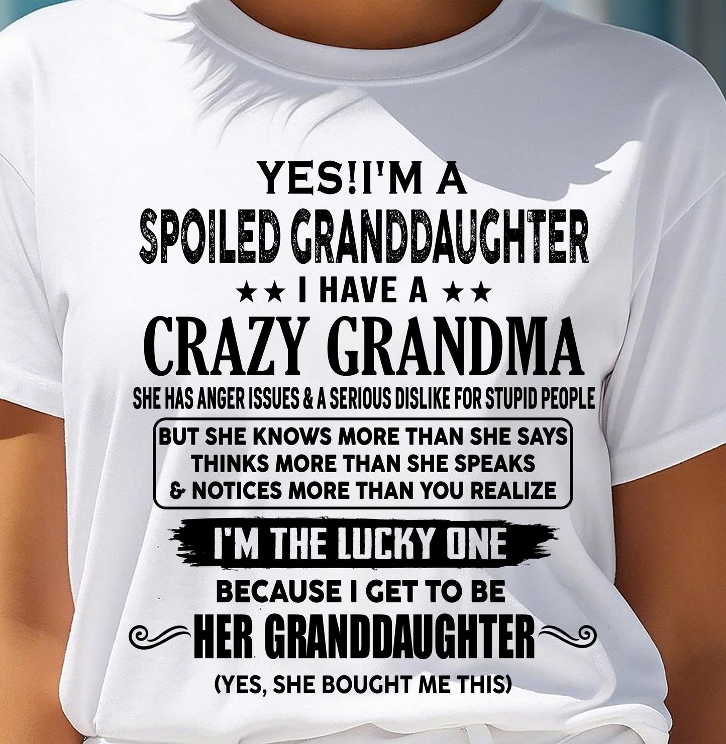 LUCKY GRANDDAUGHTER! - FROM GRANDMA - LUAN00 (SKU12-119-00)