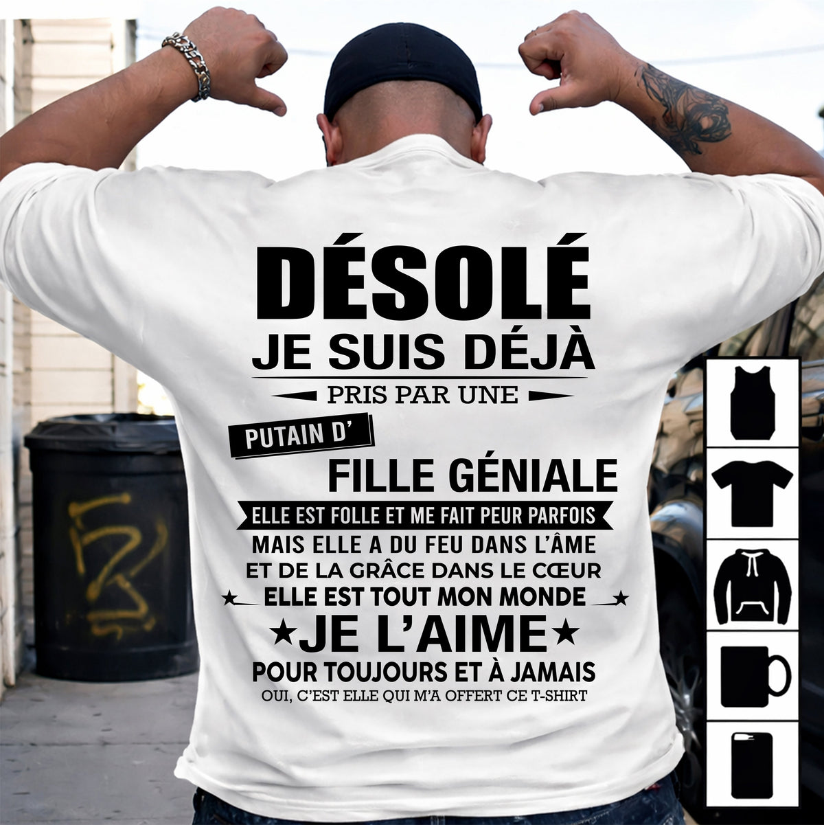 DÉSOLÉ, JE SUIS DÉJÀ PRIS PAR UNE FILLE VRAIMENT GÉNIALE – DE LA PART DE MA FEMME - FR00/LUAN00 (SKU2606-112-00)