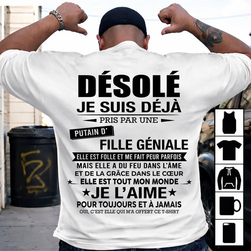 DÉSOLÉ, JE SUIS DÉJÀ PRIS PAR UNE FILLE VRAIMENT GÉNIALE – DE LA PART DE MA FEMME - FR00/LUAN00 (SKU2606-112-00)