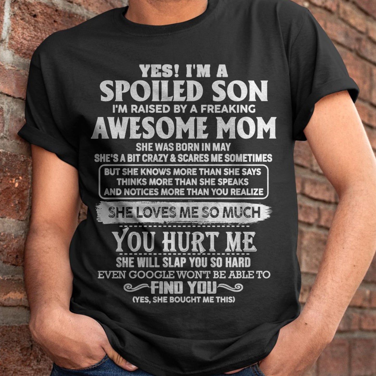 May - Awesome Mom - Perfect Gift For Spoiled Son From Mom - LUAN05 (SKU05-47-05)