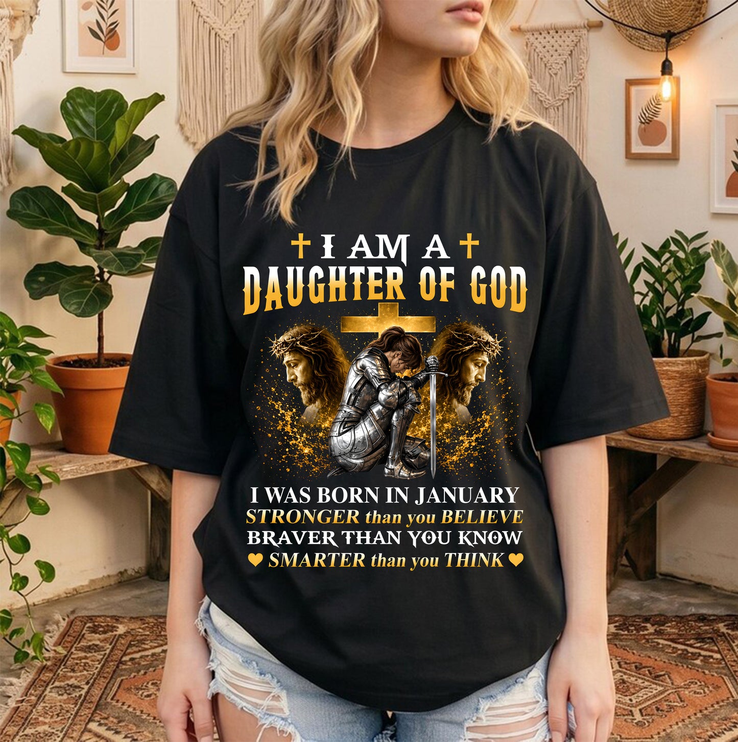 JANUARY - DAUGHTER OF GOD - CHRISTIAN GIFT FOR WOMEN - LUAN01 (SKU2608-90-01)
