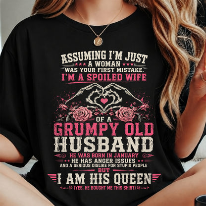 JANUARY - SPOILED WIFE OF A GRUMPY HUSBAND - PERFECT GIFT FROM HUSBAND- LUAN01 (SKU2608-31-01)