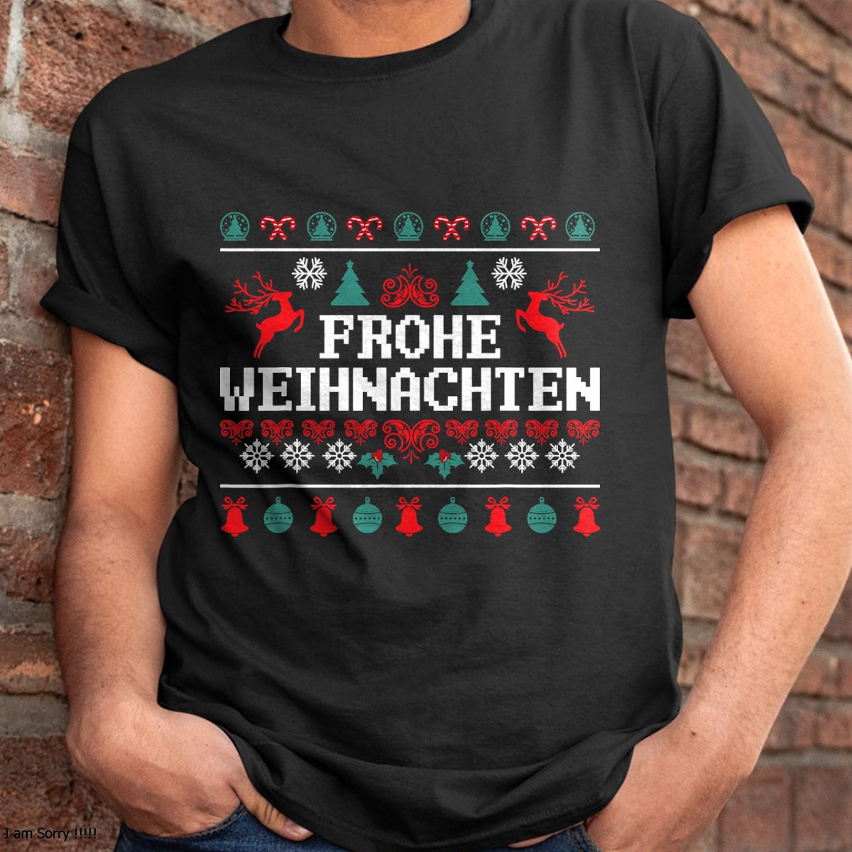 Frohe Weihnachten German Merry Christmas Holidays Germany T-Shirt - Christmas Unisex T-Shirt/Hoodie/Sweatshirt - LUAN00