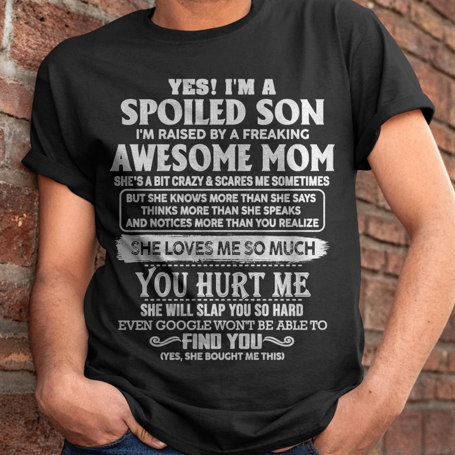 Awesome Mom - Perfect Gift For Your Spoiled Son From Mom - LUAN00 (SKU05-47-00)