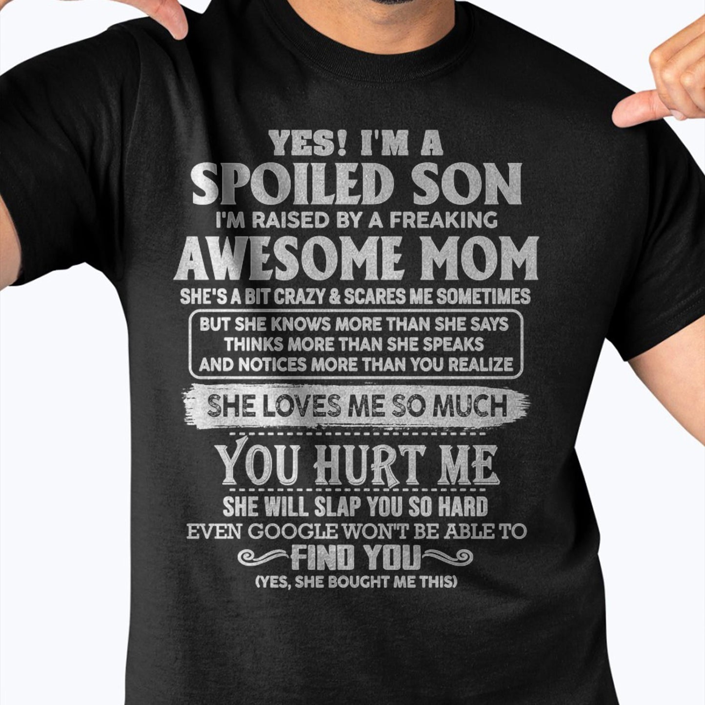 Awesome Mom - Perfect Gift For Your Spoiled Son From Mom - LUAN00 (SKU05-47-00)