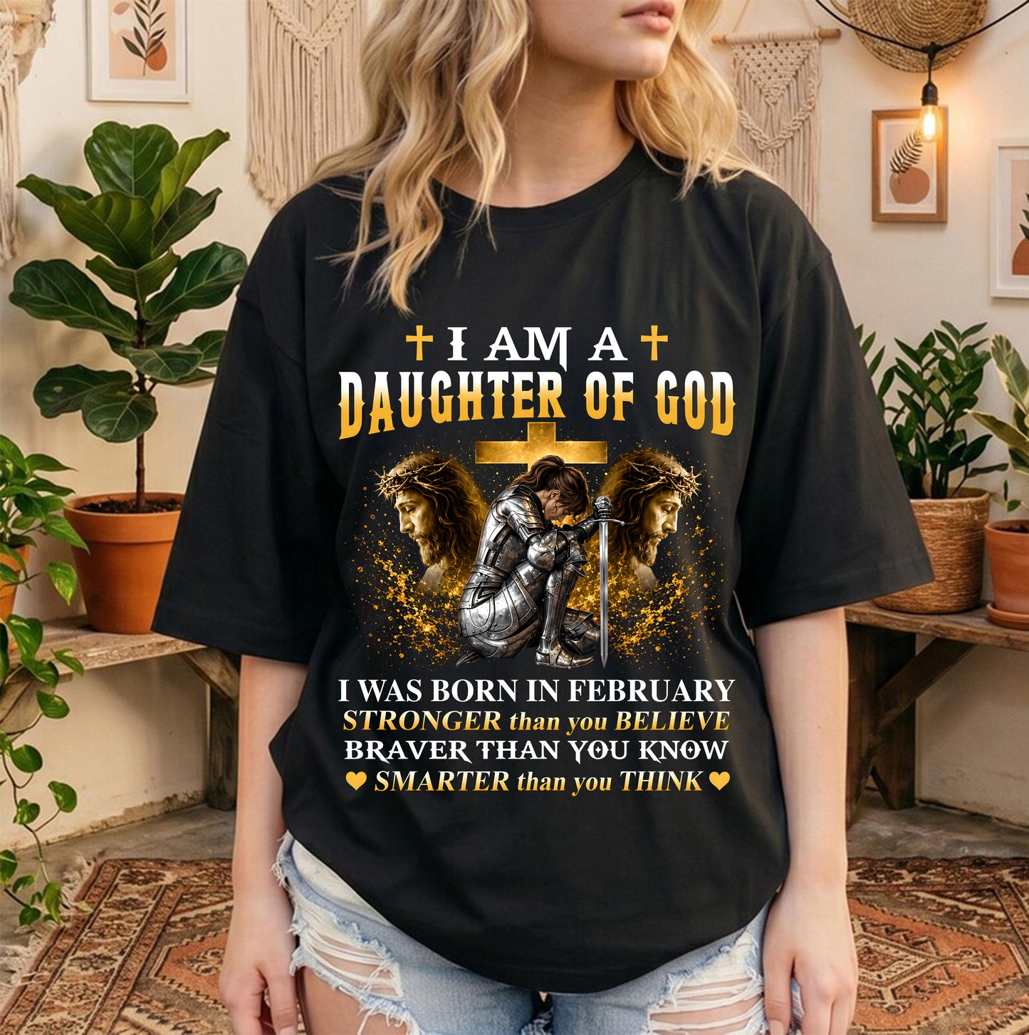 FEBRUARY - DAUGHTER OF GOD - CHRISTIAN GIFT FOR WOMEN - LUAN02 (SKU2608-90-02)