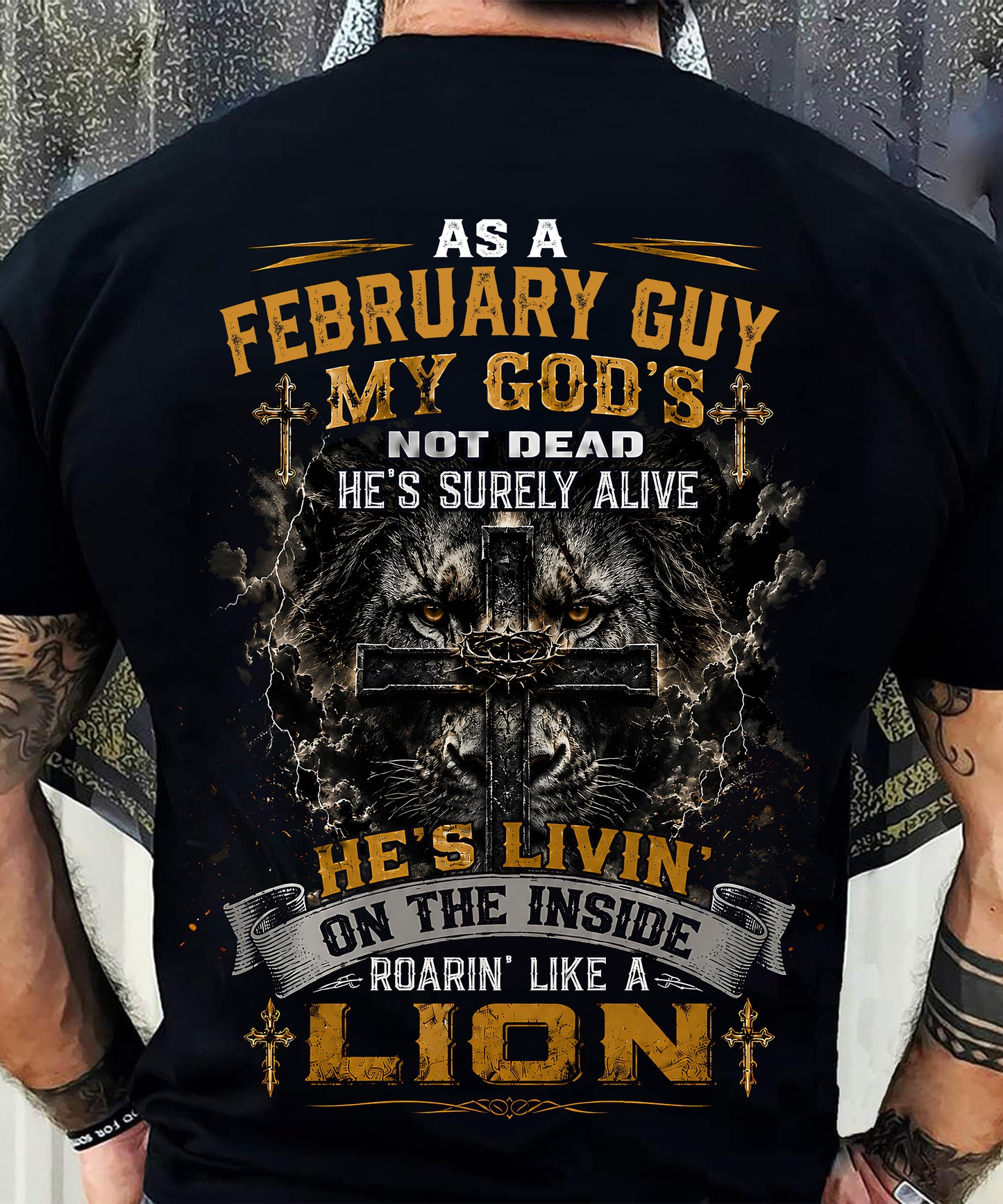 FEBRUARY - MY GOD'S NOT DEAD - CHRISTIAN GIFT FOR MEN - LUAN02 (SKU2608-09-02)
