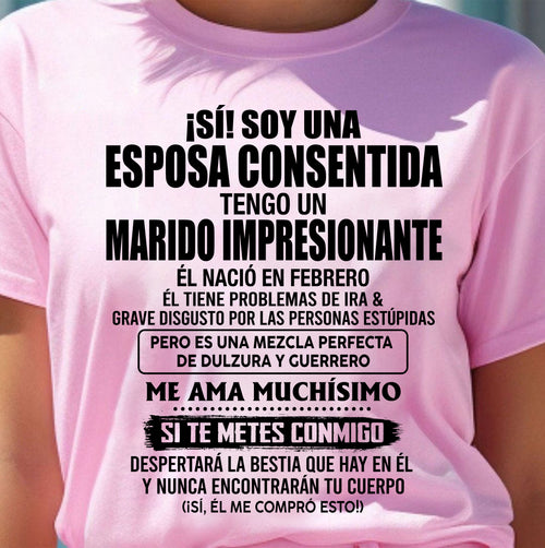 FEBRERO - ESPOSA CONSENTIDA - MARIDO IMPRESIONANTE - DULZURA & GUERRERO - REGALO PERFECTO DEL MARIDO A SU ESPOSA - LUAN02 (SKU2610-43-02)