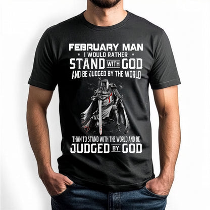 FEBRUARY - STAND WITH GOD - CHRISTIAN GIFT FOR MEN - LUAN02 (SKU2608-92-02)