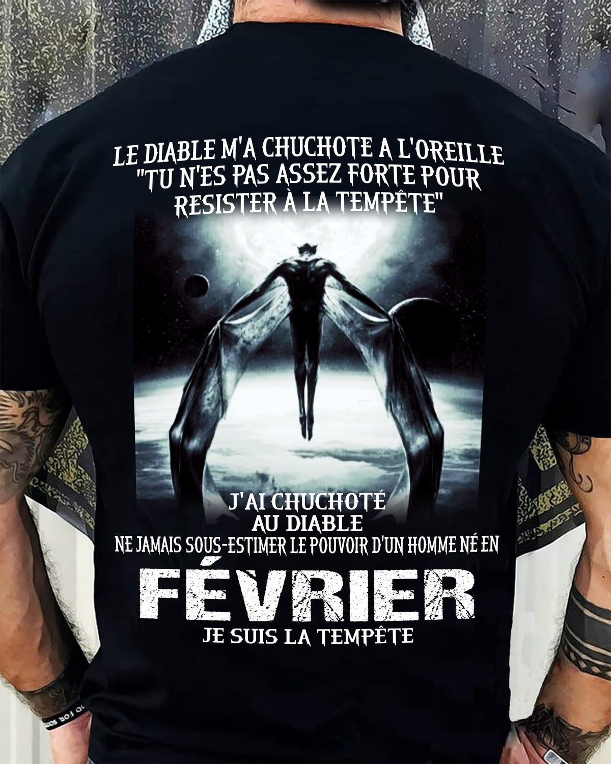 Je Suis la Tempête – Ne Jamais Sous-Estimer le Pouvoir d’un Homme Né en Février – T-Shirt Homme - LUAN02 (SKU26T-01160-02)