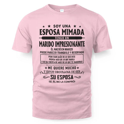Marzo – Esposo increíble nacido en marzo – Regalo especial para tu esposa – LUAN03 (SKU03-11-03)