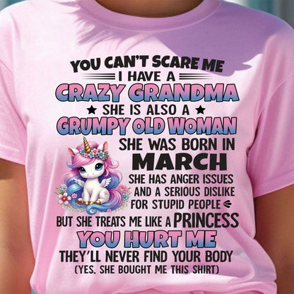 MARCH - YOU CAN'T SCARE ME - GIFT FROM GRANDMA - NINA03 (SKU09-106-03)