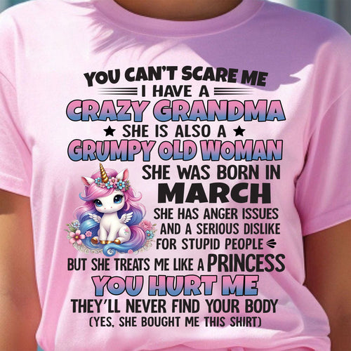 MARCH - YOU CAN'T SCARE ME - GIFT FROM GRANDMA - NINA03 (SKU09-106-03)