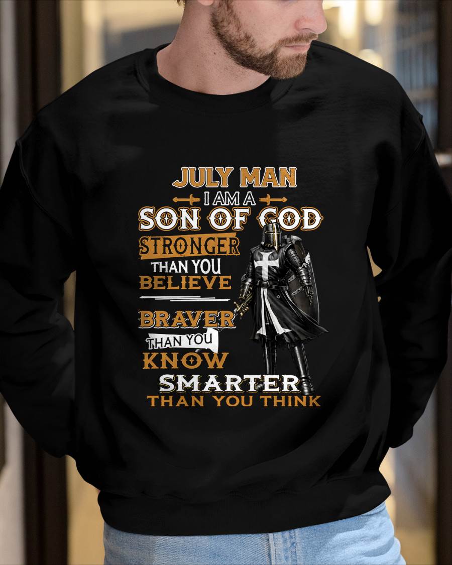 JULY - STRONGER THAN YOU BELIEVE - CHRISTIAN GIFT FOR MEN - LUAN07 (SKU2608-91-07)