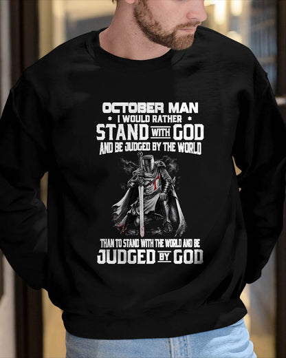 OCTOBER - STAND WITH GOD - CHRISTIAN GIFT FOR MEN - LUAN10 (SKU2608-92-10)