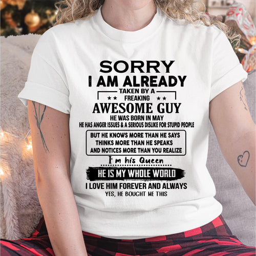 May - Awesome Guy - Perfect gift for your girlfriend or wife from Husband - LUAN05 (SKUT08-11-05)