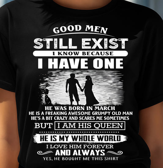 MARCH - GOOD MEN STILL EXIST - PERFECT GIFT FROM HUSBAND, BOYFRIEND - LUAN03 (SKU2604-306-03)