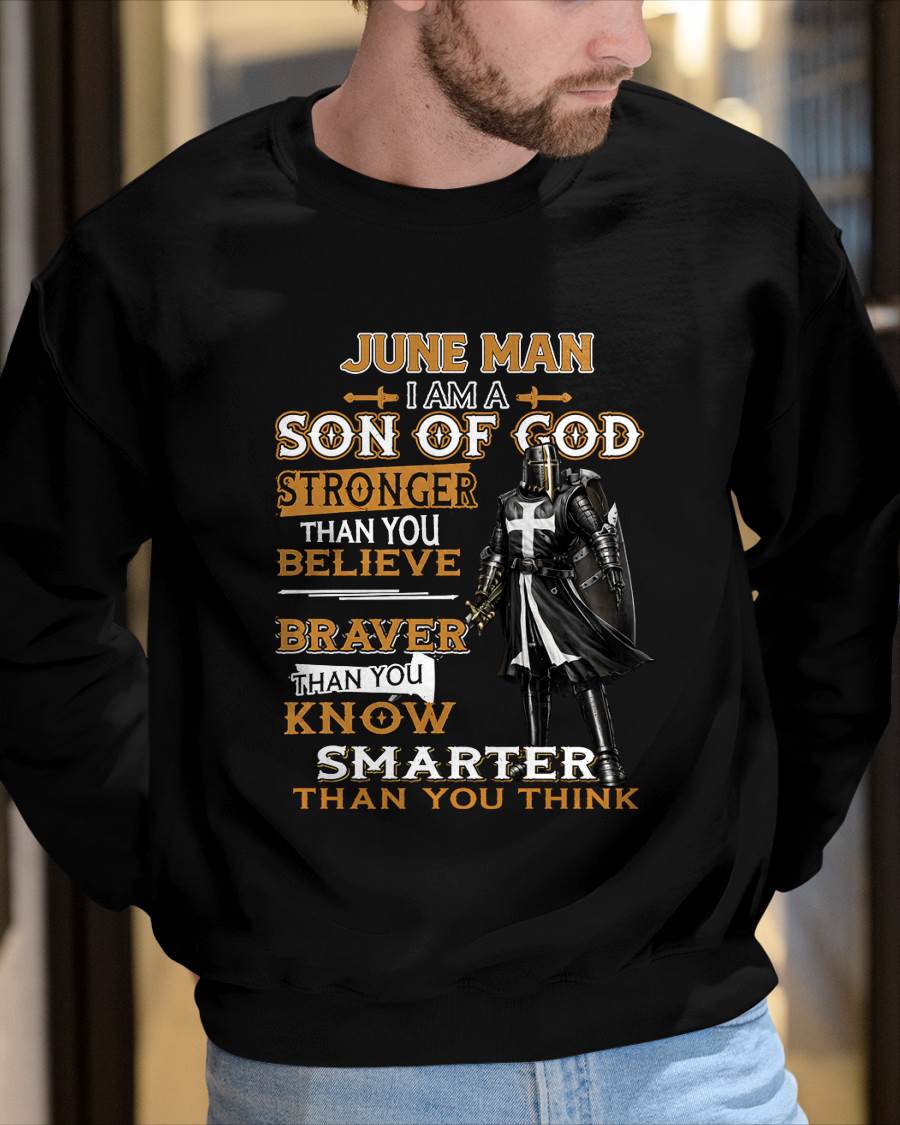JUNE - STRONGER THAN YOU BELIEVE - CHRISTIAN GIFT FOR MEN - LUAN06 (SKU2608-91-06)