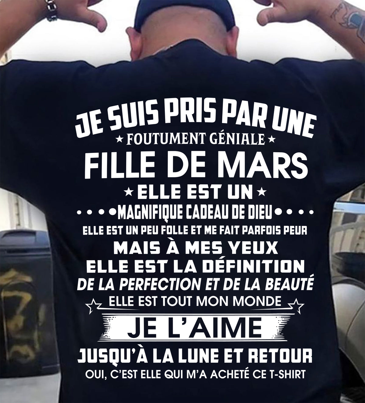 MARS – MAIS À MES YEUX, ELLE EST LA DÉFINITION DE LA PERFECTION ET DE LA BEAUTÉ – DE SA FEMME - FR03/LUAN03 (SKU26T-01319-03)