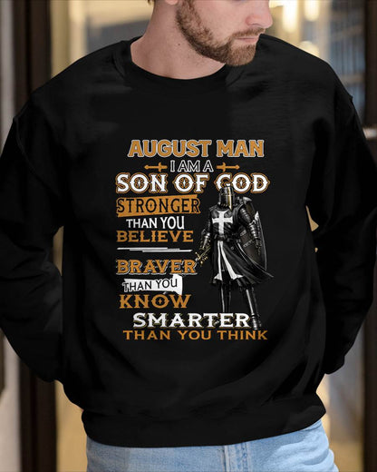 AUGUST - STRONGER THAN YOU BELIEVE - CHRISTIAN GIFT FOR MEN - LUAN08 (SKU2608-91-08)