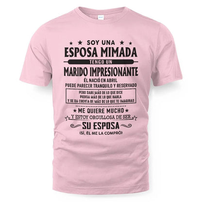 Abril – Esposo increíble nacido en abril – Regalo especial para tu esposa – LUAN04 (SKU03-11-04)
