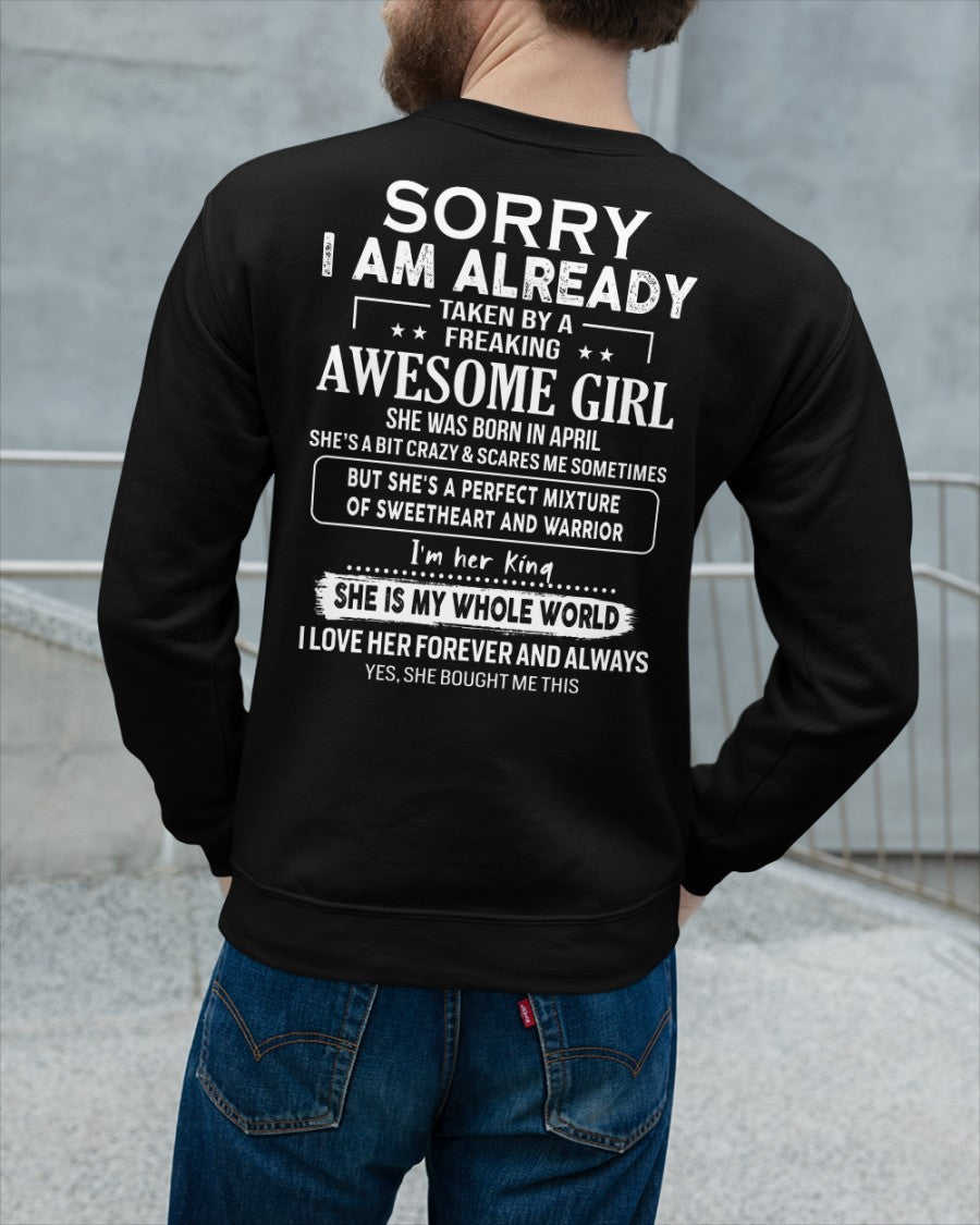 April - Awesome girl - Perfect gift for your boyfriend - (SKU04-86-04) - From Wife LUAN04