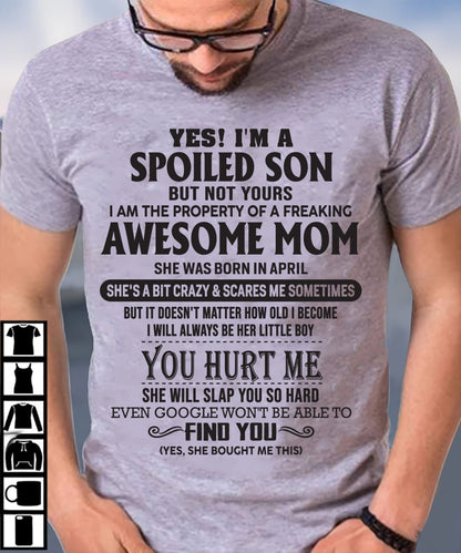 April - Awesome Mom - Perfect gift for son From Mom - LUAN04 (SKU-MS01-04)