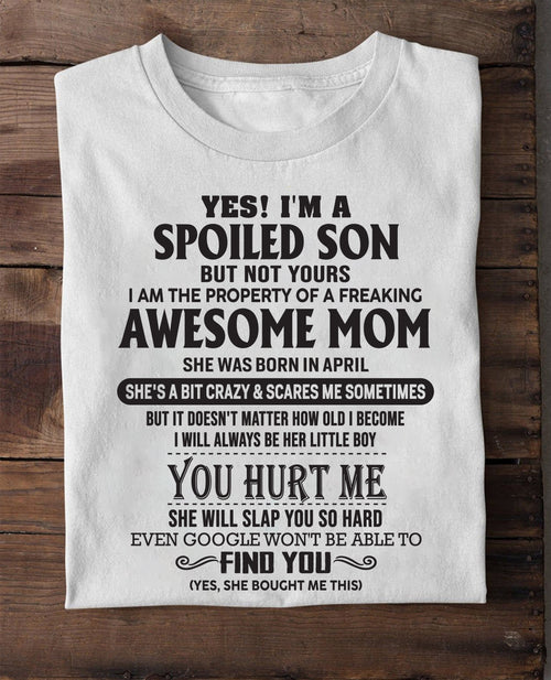 April - Awesome Mom - Perfect gift for son From Mom - LUAN04 (SKU-MS01-04)