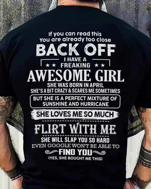 April – Awesome Girlfriend Born In April – Special gift for your Boyfriend – From Wife LUAN04 (SKU06-17-04)