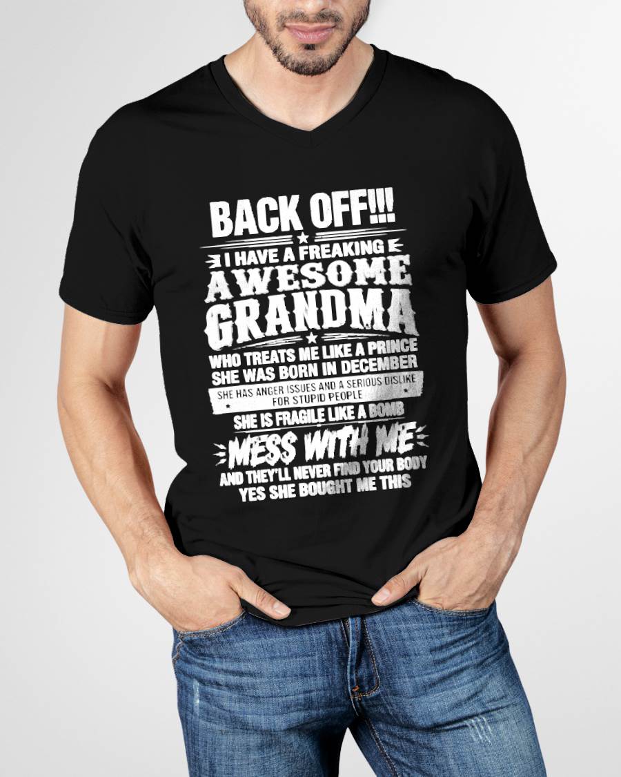 DECEMBER - AWESOME GRANDMA - TREATS ME LIKE A PRINCE - PERFECT GIFT FROM GRANDMA TO GRANDSON - LUAN12 (SKU2608-501-12)