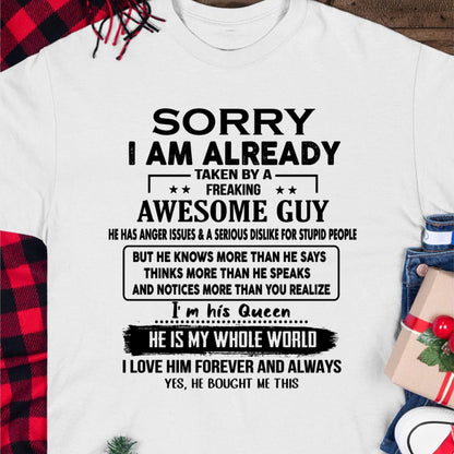 Awesome Guy - Perfect gift for your girlfriend or wife from husband - LUAN00 (SKUT08-11-00)