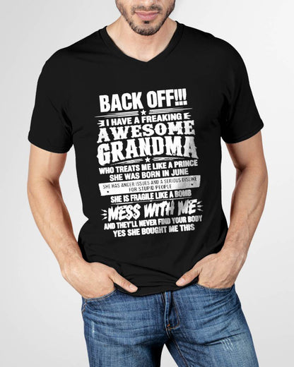 JUNE - AWESOME GRANDMA - TREATS ME LIKE A PRINCE - PERFECT GIFT FROM GRANDMA TO GRANDSON - LUAN06 (SKU2608-501-06)