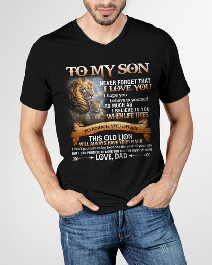 To My Son T-Shirt – Gift From Dad / Man - luan00 (SKU12-76)